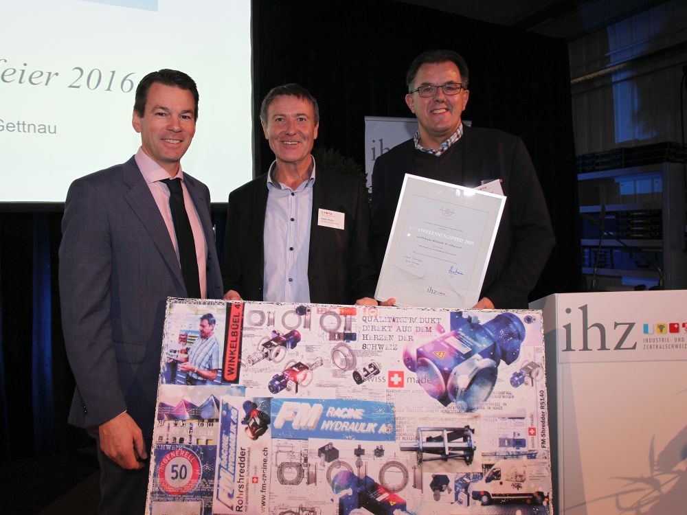 IHZ-Anerkennungspreis FM-Racine Hydraulik AG November 2016